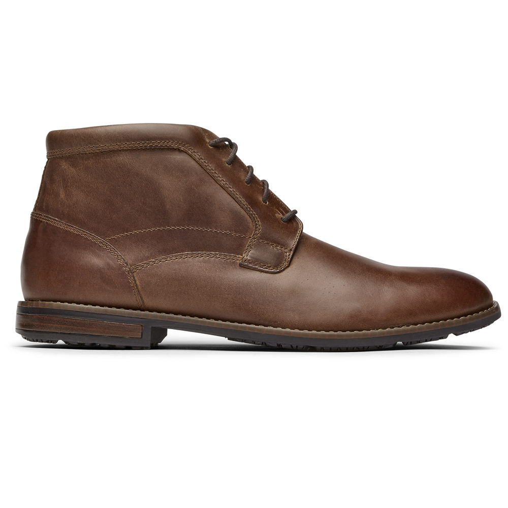 Rockport Mens Dustyn Chukka - Boots Brown - RIT725364